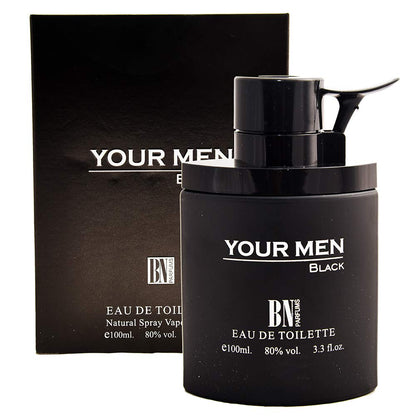 BN Your Men Black, Eau de Toilette, Perfume for Men, 100 ml