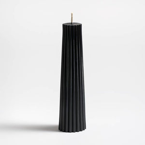 Greentree Home Candle, Petite Pillar Unscented Taper Handmade Beeswax Candles