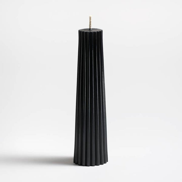 Greentree Home Candle, Petite Pillar Unscented Taper Handmade Beeswax Candles