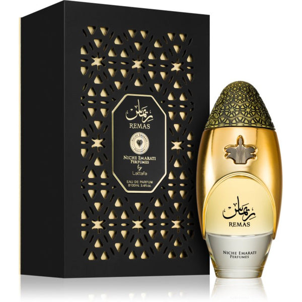 Lattafa Niche Emarati Remas Eau de Parfum Spray Unisex Perfume, 100 ml