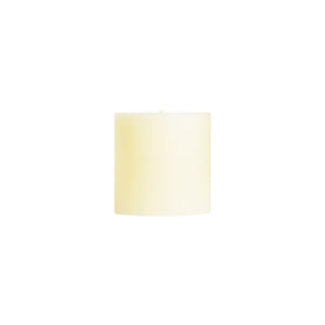 Unscented Pillar Candles, Shell White