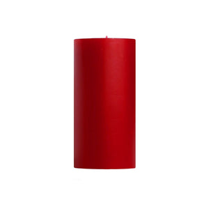 Unscented Pillar Candles, Sweetheart Red