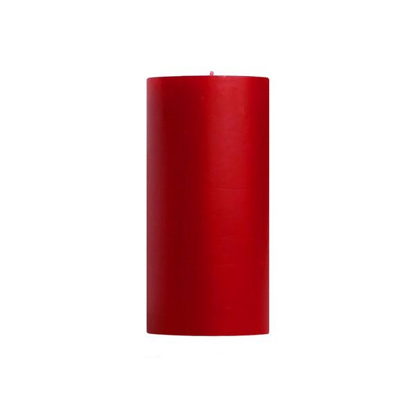Unscented Pillar Candles, Sweetheart Red