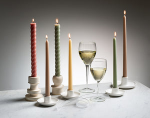 Greentree Home Candle, Wedding Collection - 10" Rope Unscented Taper Handmade Beeswax Candles