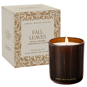 Sweet Water Decor Fall Leaves 12 oz Boxed Soy Candle