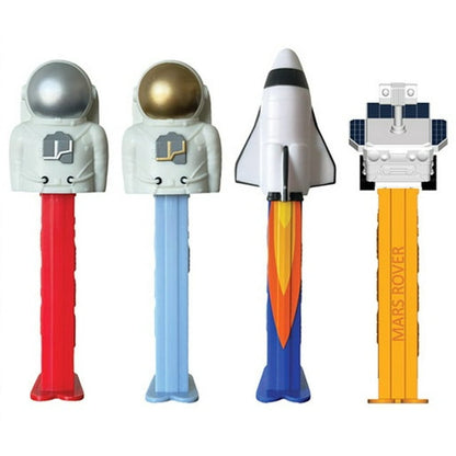 PEZ Space Mission Collection Candy Dispenser, Plus 3 Fruit Flavored Candy Refills, 0.87 Ounce Blister Pack