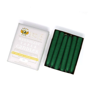 Mole Hollow Candles, 6" Unscented Taper Candle, Set of 12 - Choose from 39 Colors!