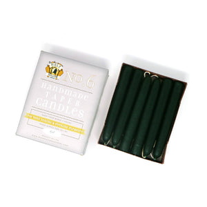 Mole Hollow Candles, 6" Unscented Taper Candle, Set of 12 - Choose from 39 Colors!