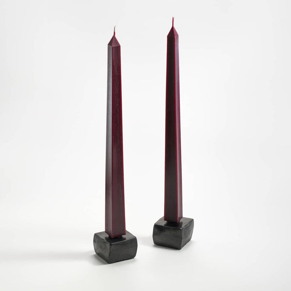 Greentree Home Candle, Handmade Iron Taper Candle Holders - Set of Six