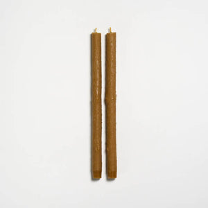 Greentree Home Candle, 12" Twig Unscented Taper Handmade Beeswax Candles