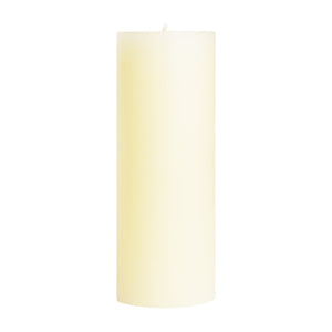 Unscented Pillar Candles, Shell White