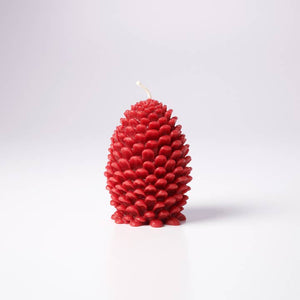 Greentree Home Candle, Jumbo Pine Cone Unscented Handmade Beeswax Sculptural Candles