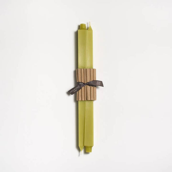 Greentree Home Candle, 16" Square Unscented Taper Handmade Beeswax Candles