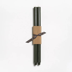 Greentree Home Candle, 18" Fluted Unscented Taper Handmade Beeswax Candles