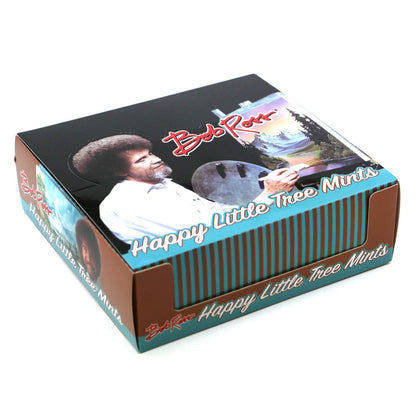 Bob Ross Happy Little Tree Mints Tin Candy Peppermint Flavor - 18 Count Display Box