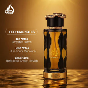 Lattafa Teriaq Intense Eau de Parfum Spray Unisex Perfume, 100 ml