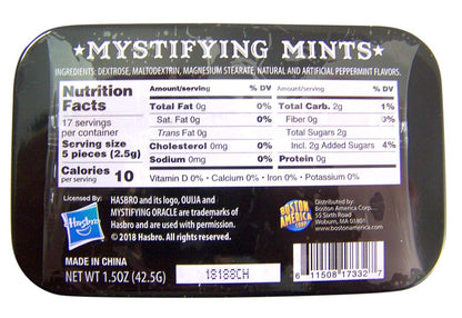 Ouija Mystifying Peppermint Mints,1.5 Ounce Candy Tin - 18 Count Display Box