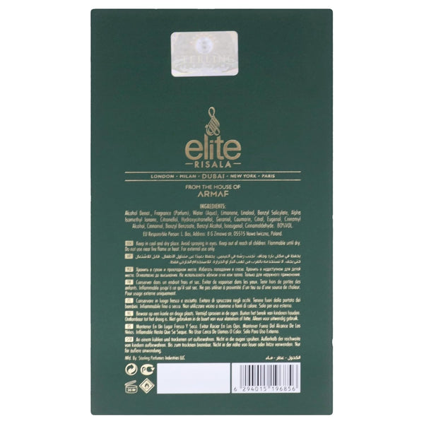 Risala Elite Milano Vittorio Eau de Parfum for Men, 100 ml