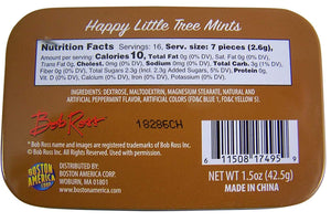 Bob Ross Happy Little Tree Mints Tin Candy Peppermint Flavor - 18 Count Display Box