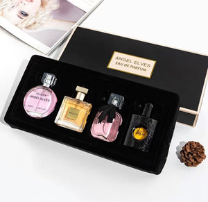 ANGEL ELVES Women's Perfume Gift Set, 4-Piece Luxury Fragrance Collection, 30ml×4, Long-Lasting Eau de Parfum, Elegant Design, Perfect for Gifting & Daily Wear