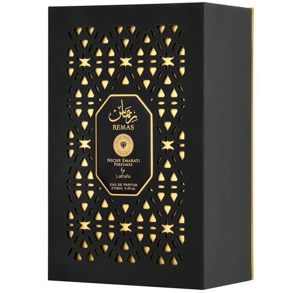 Lattafa Niche Emarati Remas Eau de Parfum Spray Unisex Perfume, 100 ml