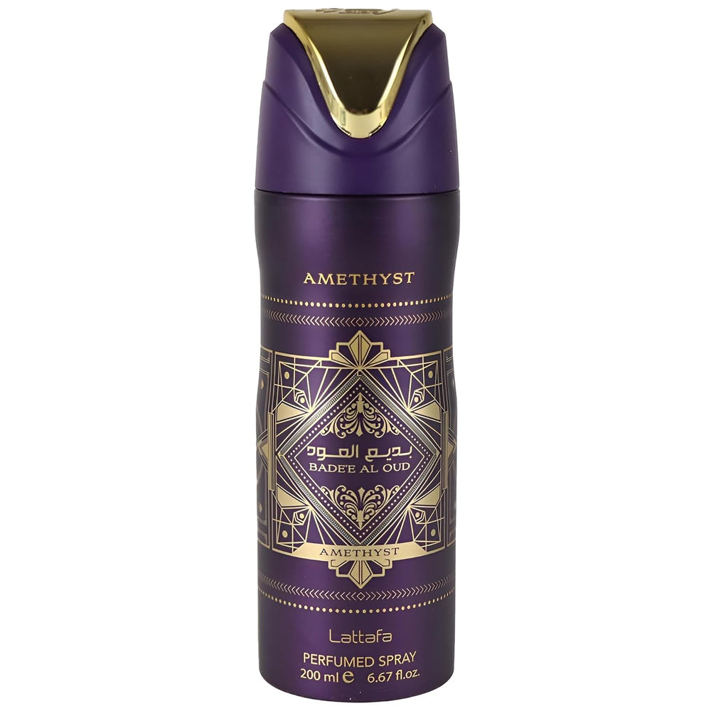 Lattafa Bade'E Al Oud Amethyst Unisex Perfumed Body Spray, 200 ml/6.67 fl.oz.