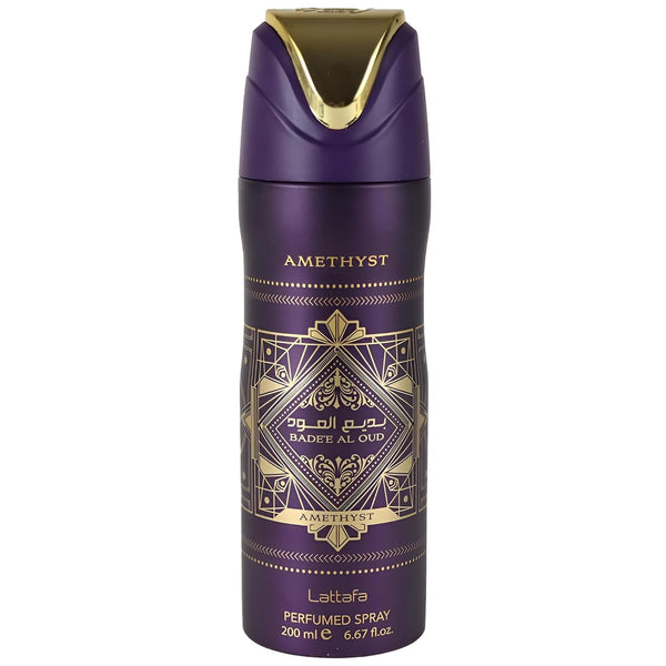 Lattafa Bade'E Al Oud Amethyst Unisex Perfumed Body Spray, 200 ml/6.67 fl.oz.