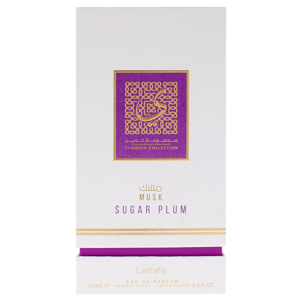 Lattafa Thameen Collection Musk Sugar Plum Eau de Parfum Spray Unisex Perfume, 100 ml
