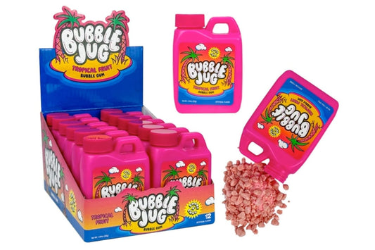 Bubble Jug Tropical Fruit Bubble Gum, 1.94 Ounce - 12 Count Display Box