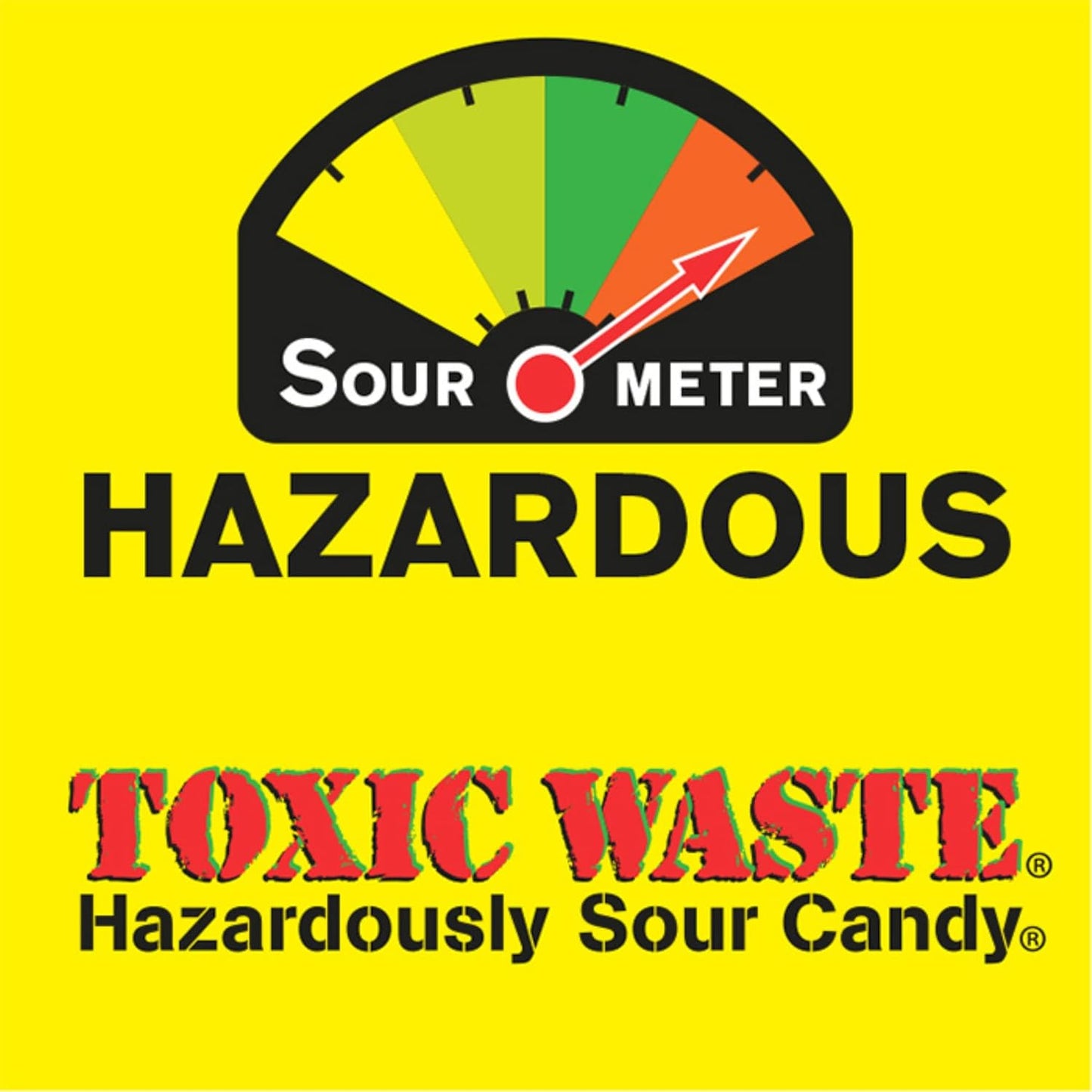 Toxic Waste, Hazardously Sour Candy, 1000 Count Bulk Bag, 6.61 LB