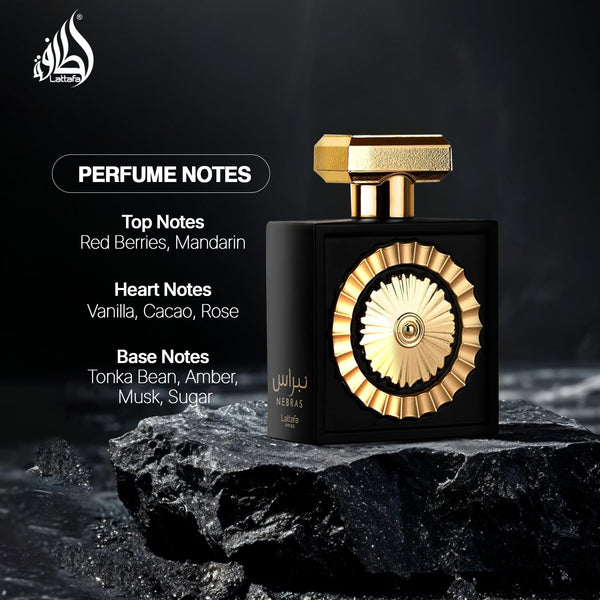 Lattafa Pride Nebras Eau de Parfum Spray Unisex Perfume, 100 ml