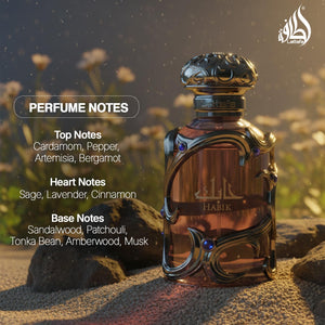 Lattafa Habik Eau de Parfum Spray for Men, 100 ml