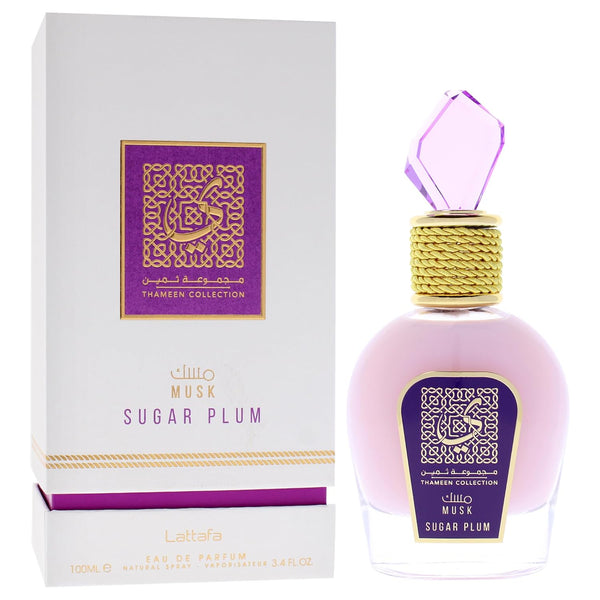 Lattafa Thameen Collection Musk Sugar Plum Eau de Parfum Spray Unisex Perfume, 100 ml