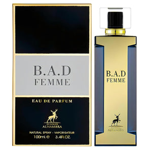 Maison Alhambra B.A.D Femme Eau de Parfum Spray for Women, 100 ml