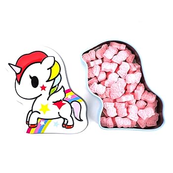 Tokidoki Unicorno Strawberry Candy in Collectible Tin - 12 Count Display Box
