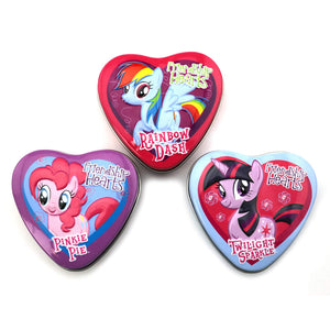 My Little Pony Friendship Hearts, 1 Ounce Candy Tin - 18 Count Display Box