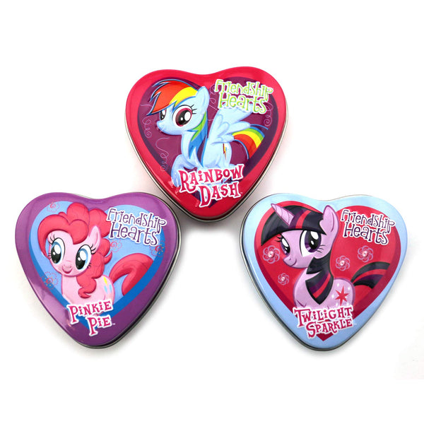 My Little Pony Friendship Hearts, 1 Ounce Candy Tin - 18 Count Display Box
