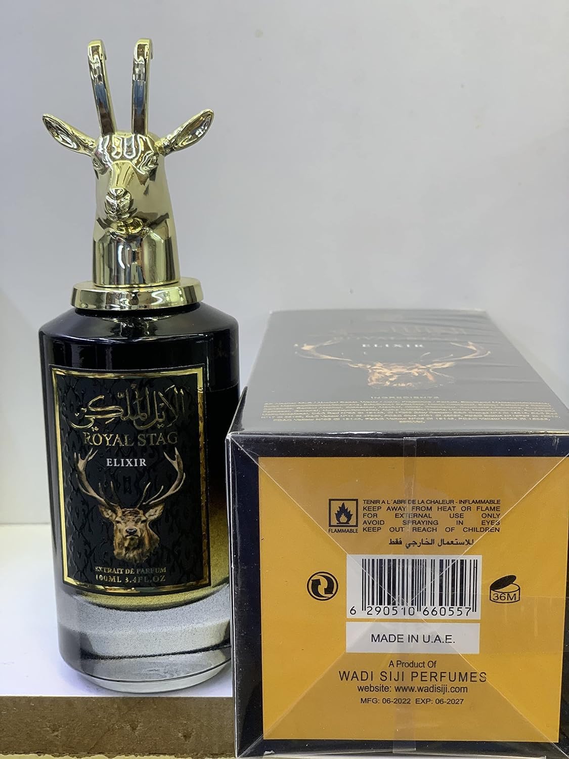 Royal Stag Elixir by Wadi Al Khaleej - Eau De Parfum for Men, 100 ml