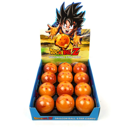 Dragon Ball Z Dragon Ball Star Candy Tin with Red Star Shaped Candy - 12 Count Display Box