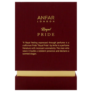 Anfar London Royal Pride Extrait de Parfum Unisex Perfume, 100 ml