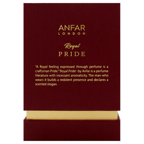 Anfar London Royal Pride Extrait de Parfum Unisex Perfume, 100 ml