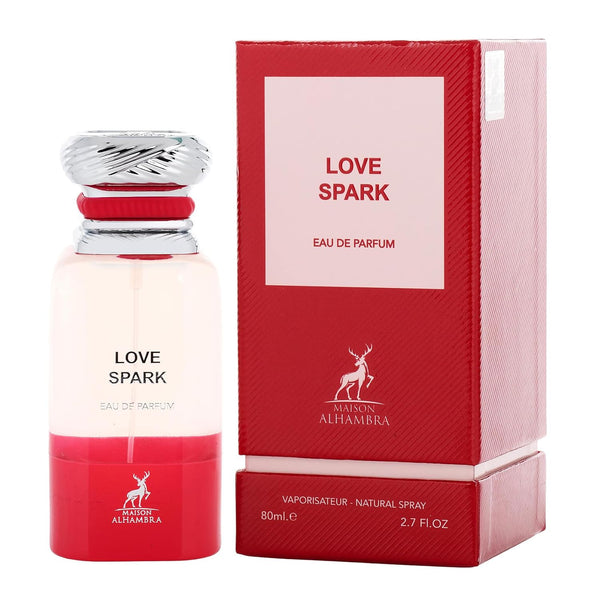 Maison Alhambra Love Spark Eau de Parfum Spray Unisex Perfume, 80 ml