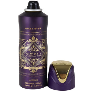 Lattafa Bade'E Al Oud Amethyst Unisex Perfumed Body Spray, 200 ml/6.67 fl.oz.