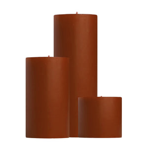 Unscented Pillar Candles, Pumpkin