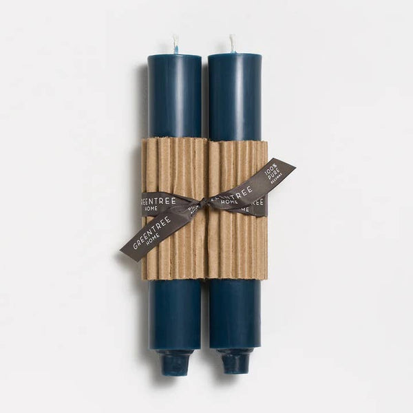 Greentree Home Candle, 9" Column Unscented Taper Handmade Beeswax Candles