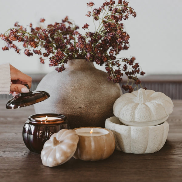 Sweet Water Decor Pumpkin Spice Soy Candle - 8 oz Pumpkin Jar