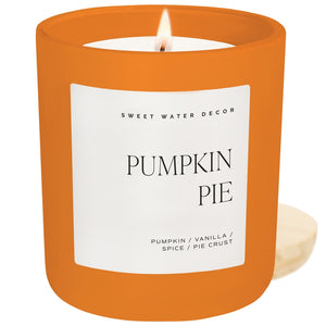 Sweet Water Decor Pumpkin Pie 15 oz Soy Candle