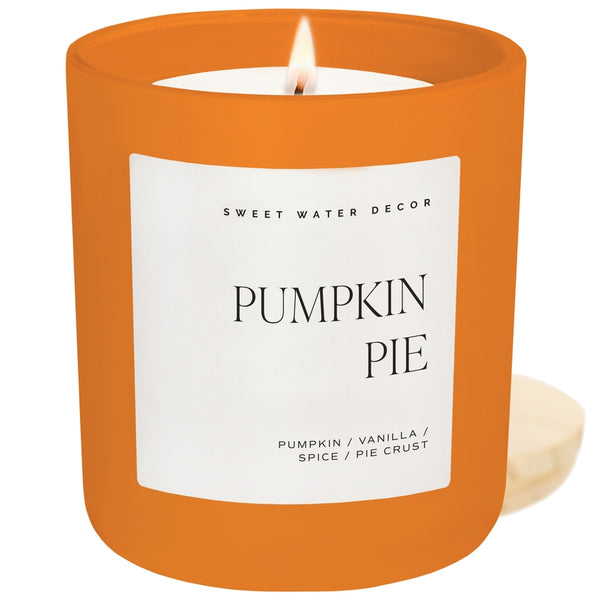 Sweet Water Decor Pumpkin Pie 15 oz Soy Candle