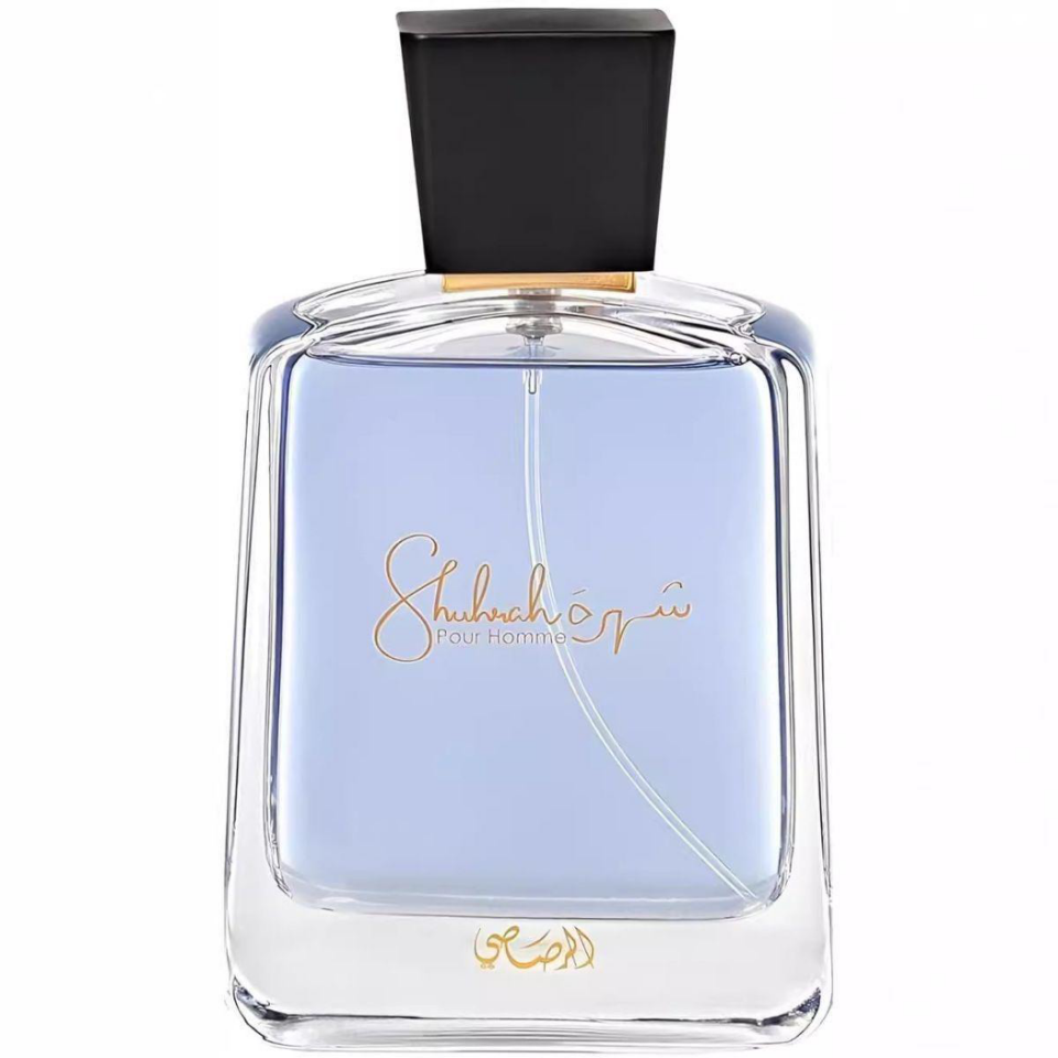 Rasasi Shuhrah Pour Homme, a premium, niche woody fragrance for men.