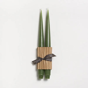 Greentree Home Candle, Apollo Unscented Taper Handmade Beeswax Candles